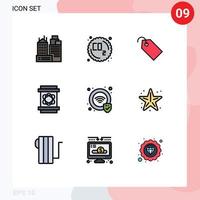 9 Creative Icons Modern Signs and Symbols of security space price science barrel Editable Vector Design Elements