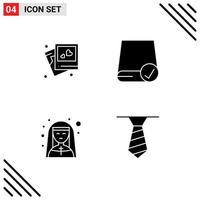 Pictogram Set of Simple Solid Glyphs of frame church wedding devices mother superior Editable Vector Design Elements