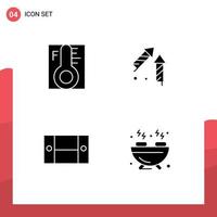 Pack of Modern Solid Glyphs Signs and Symbols for Web Print Media such as cloud cabinet sun china furniture Editable Vector Design Elements