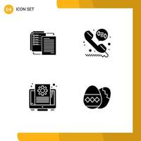 Universal Icon Symbols Group of Modern Solid Glyphs of file file wlan call diversion screen Editable Vector Design Elements