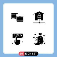 Creative Icons Modern Signs and Symbols of filam buy devices smart home hand Editable Vector Design Elements