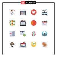 16 Creative Icons Modern Signs and Symbols of festival train wifi smart target Editable Pack of Creative Vector Design Elements