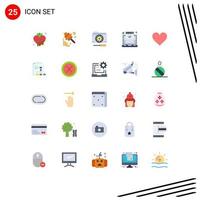 25 Creative Icons Modern Signs and Symbols of internet cloud jam tools options Editable Vector Design Elements