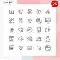 25 Thematic Vector Lines and Editable Symbols of spa water apps rain forward Editable Vector Design Elements