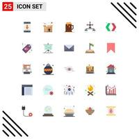 Flat Color Pack of 25 Universal Symbols of development coding alcoholparty browser jar Editable Vector Design Elements