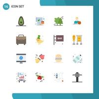 16 Creative Icons Modern Signs and Symbols of gateway goal arctic target man Editable Pack of Creative Vector Design Elements