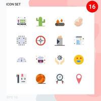16 Creative Icons Modern Signs and Symbols of computers fetus camp obstetrics pregnancy Editable Pack of Creative Vector Design Elements