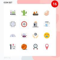 16 Creative Icons Modern Signs and Symbols of computers fetus camp obstetrics pregnancy Editable Pack of Creative Vector Design Elements