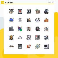 25 Creative Icons Modern Signs and Symbols of stationery drawing play briefcase file Editable Vector Design Elements