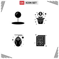 Set of Modern UI Icons Symbols Signs for coordinate technology growth computer study Editable Vector Design Elements