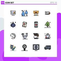 16 Creative Icons Modern Signs and Symbols of business online fitness internet call Editable Creative Vector Design Elements