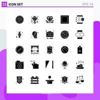 Universal Icon Symbols Group of 25 Modern Solid Glyphs of develop app money maximize mother Editable Vector Design Elements
