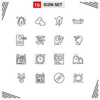 16 Creative Icons Modern Signs and Symbols of gdpr controller ecology speed boat Editable Vector Design Elements