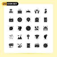 paquete de iconos de vectores de stock de 25 signos y símbolos de línea para buscar elementos de diseño de vectores editables