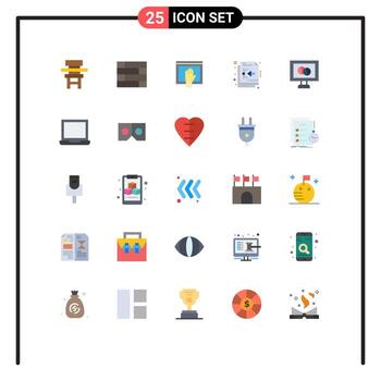 25 Universal Flat Colors Set for Web and Mobile Applications medical vector access design open Editable Vector Design Elements