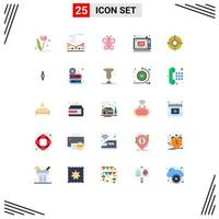 25 Creative Icons Modern Signs and Symbols of arrow video butterfly show broadcast Editable Vector Design Elements