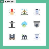 9 Creative Icons Modern Signs and Symbols of camera storage path refresh pick Editable Vector Design Elements