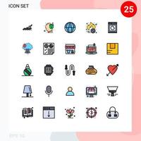 Set of 25 Modern UI Icons Symbols Signs for wash cooking earth discount hot sale Editable Vector Design Elements