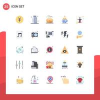 25 Creative Icons Modern Signs and Symbols of christian international box business service Editable Vector Design Elements