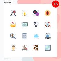 16 Creative Icons Modern Signs and Symbols of heart box heart marketing coin Editable Pack of Creative Vector Design Elements