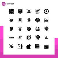 25 Creative Icons Modern Signs and Symbols of favorite sign education love study Editable Vector Design Elements