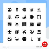 25 Creative Icons Modern Signs and Symbols of female shop movis saint patrick Editable Vector Design Elements