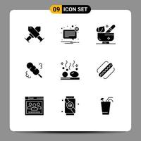 9 Creative Icons Modern Signs and Symbols of hot wash not duster wellness Editable Vector Design Elements