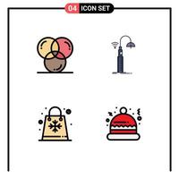 4 Creative Icons Modern Signs and Symbols of coding technology development street sale Editable Vector Design Elements