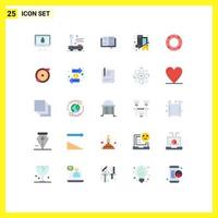25 Thematic Vector Flat Colors and Editable Symbols of life real hardware home building Editable Vector Design Elements