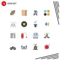 Universal Icon Symbols Group of 16 Modern Flat Colors of airport tick loaf design creative Editable Pack of Creative Vector Design Elements