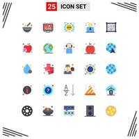 25 Creative Icons Modern Signs and Symbols of hobby patch label employee salary store Editable Vector Design Elements