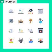 paquete de iconos de vector de stock de 16 signos y símbolos de línea para configuración de estudio de computadora control midi paquete editable de elementos de diseño de vector creativo