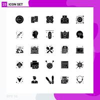 25 Universal Solid Glyphs Set for Web and Mobile Applications droop video marketing idea video advertising famous video Editable Vector Design Elements