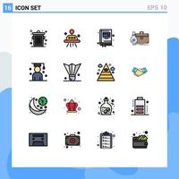 16 Creative Icons Modern Signs and Symbols of scholar graduate notepad avatar open Editable Creative Vector Design Elements