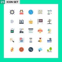 Set of 25 Modern UI Icons Symbols Signs for phone irish earth ireland flag Editable Vector Design Elements