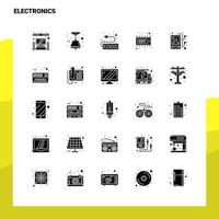 25 Electronics Icon set Solid Glyph Icon Vector Illustration Template For Web and Mobile Ideas for business company