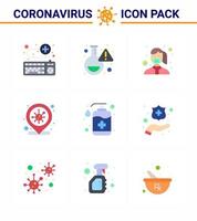 25 Coronavirus Emergency Iconset Blue Design such as infection place coronavirus virus location safety viral coronavirus 2019nov disease Vector Design Elements