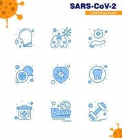 corona virus prevention covid19 tips to avoid injury 9 Blue icon for presentation safety support protect hands online communication viral coronavirus 2019nov disease Vector Design Elements