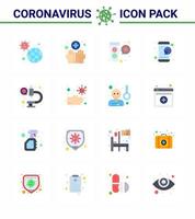 16 color plano virus corona pandemia vector ilustraciones servicio en línea lavado tubos médicos coronavirus viral 2019nov enfermedad vector elementos de diseño