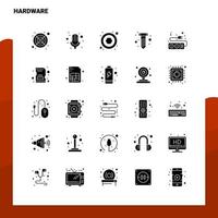 25 Hardware Icon set Solid Glyph Icon Vector Illustration Template For Web and Mobile Ideas for business company