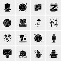 16 Universal Business Icons Vector Creative Icon Illustration to use in web and Mobile Related project