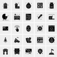 25 iconos de negocios universales vector ilustración de icono creativo para usar en proyectos relacionados con la web y dispositivos móviles