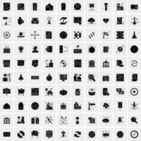 Set of 100 Universal Icons vector