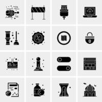 16 Universal Business Icons Vector Creative Icon Illustration to use in web and Mobile Related project