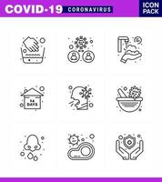 Coronavirus Prevention 25 icon Set Blue cough quarantine virus event washing viral coronavirus 2019nov disease Vector Design Elements