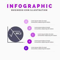 Math Formula Math Formula Education Infographics Presentation Template 5 Steps Presentation vector