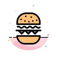 hamburguesa comida comer canadá plantilla de icono de color plano abstracto vector