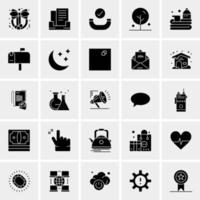 25 iconos de negocios universales vector ilustración de icono creativo para usar en proyectos relacionados con la web y dispositivos móviles