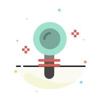 Search Lab Find Biochemistry Abstract Flat Color Icon Template vector