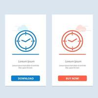 Time Timer Compass Machine  Blue and Red Download and Buy Now web Widget Card Template vector